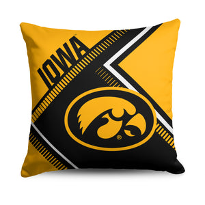 Iowa Hawkeyes NCAA Pulsewave Throw Pillow 18X18 Inches