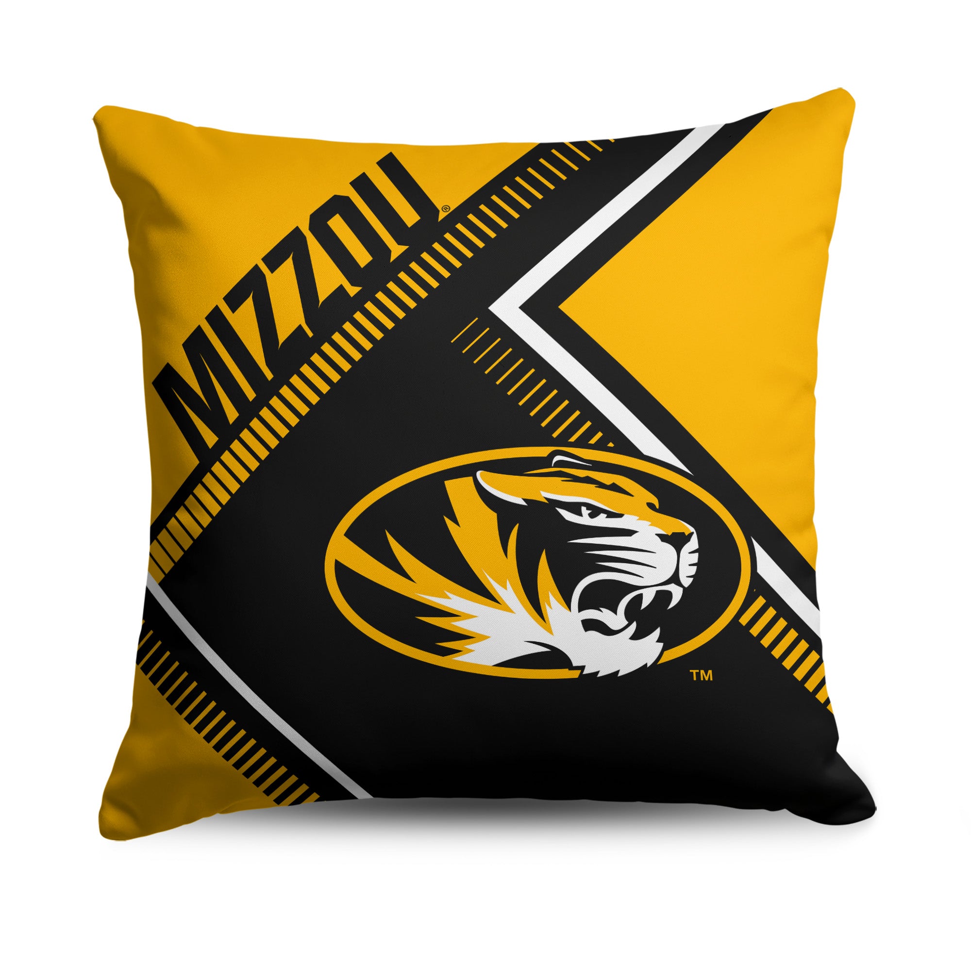 Missouri Tigers NCAA Pulsewave Throw Pillow 18X18 Inches