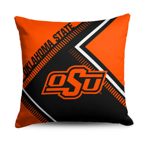 Oklahoma State Cowboys NCAA Pulsewave Throw Pillow 18X18 Inches