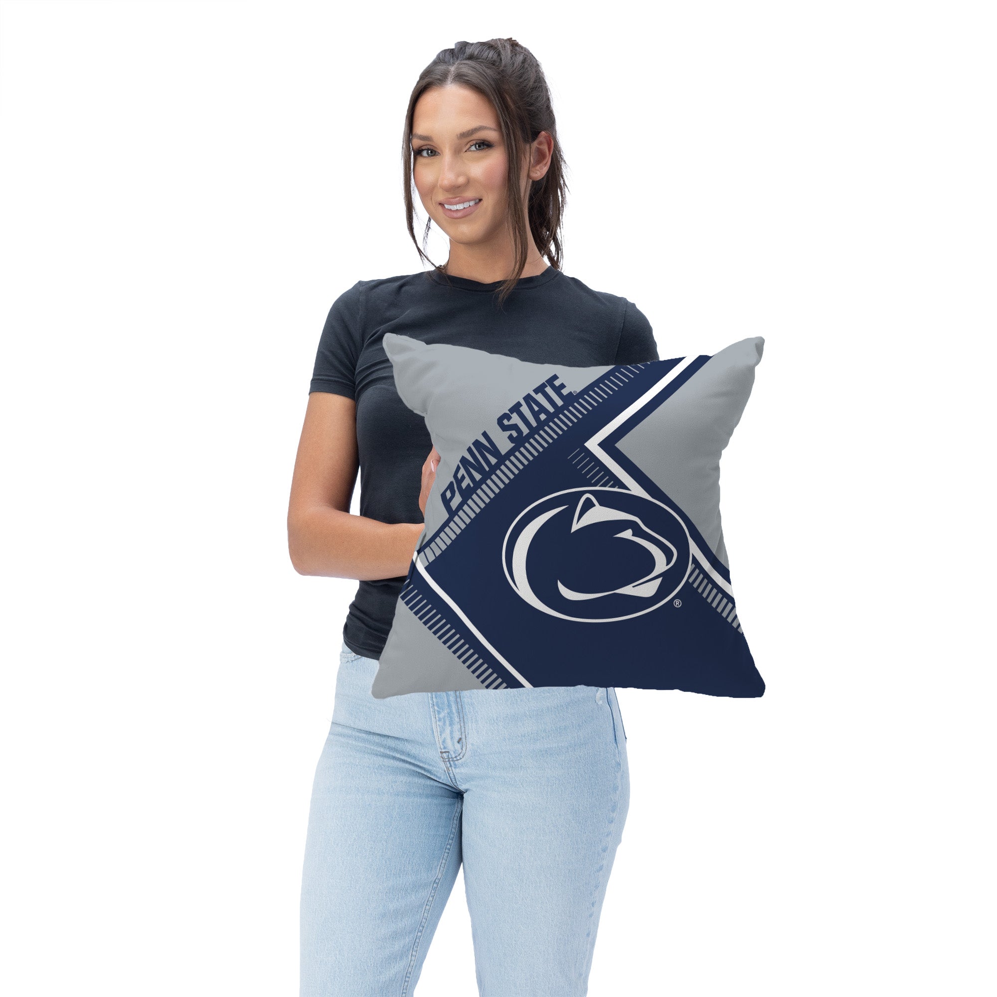 Penn State Nittany Lions NCAA Pulsewave Throw Pillow 18X18 Inches