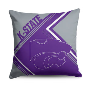 Kansas State Wildcats NCAA Pulsewave Throw Pillow 18X18 Inches