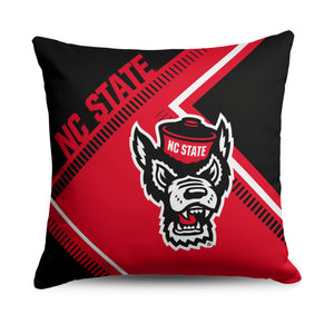 NC State Wolfpack NCAA Pulsewave Throw Pillow 18X18 Inches