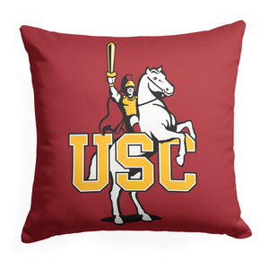 NCAA USC Horse Throw Pillow 18X18