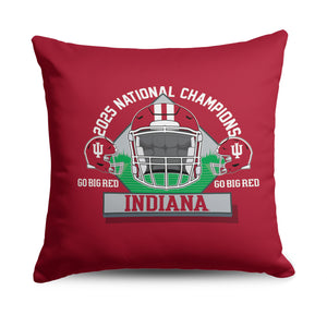 2025 NCAA Football Championship Indiana Hoosiers Effort Throw Pillow 18×18 inches