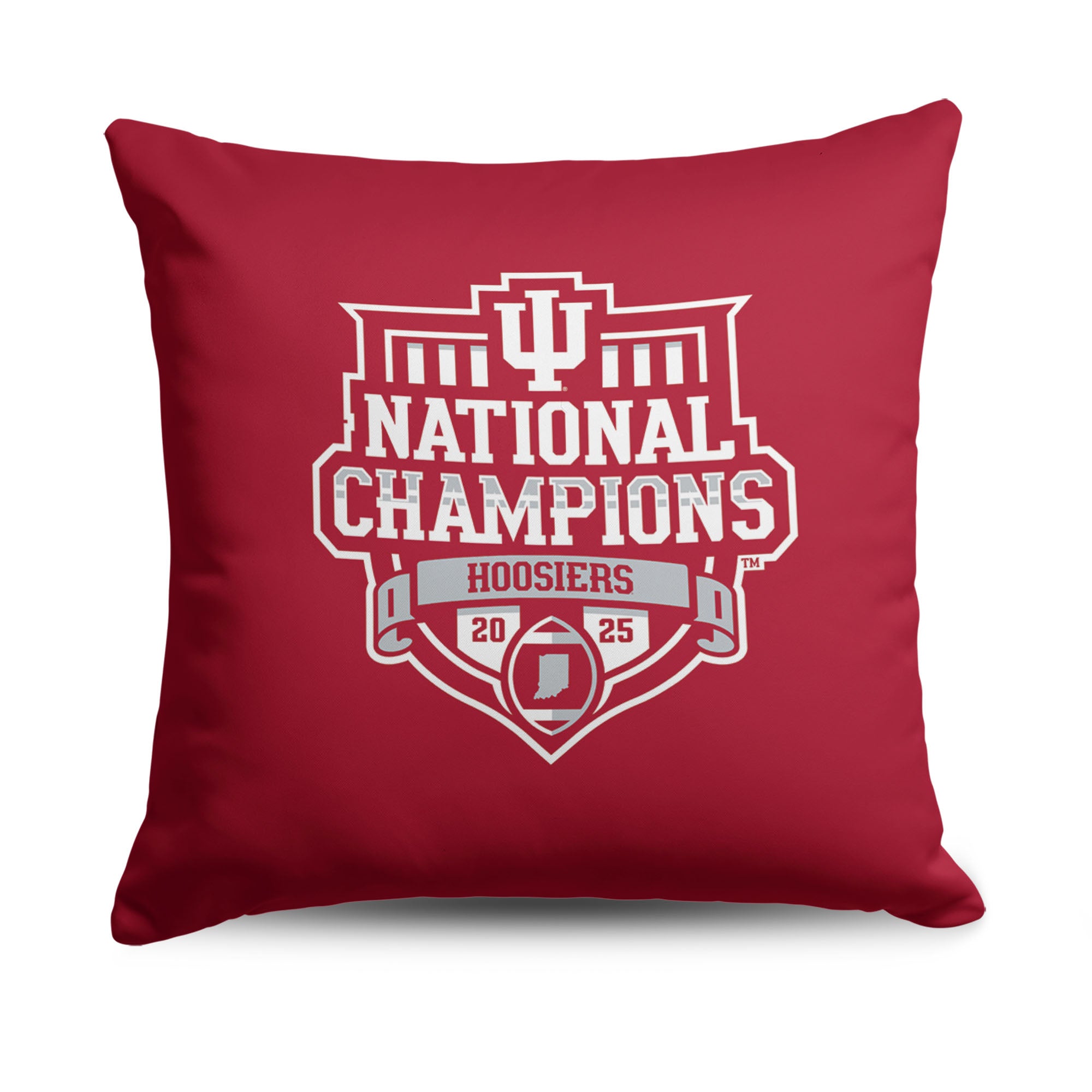 2025 NCAA Football Championship Indiana Hoosiers Manifest Throw Pillow 18×18 inches