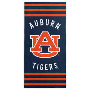 NCAA Auburn Tigers Stripes Beach Towel 30Ã—60 Inches