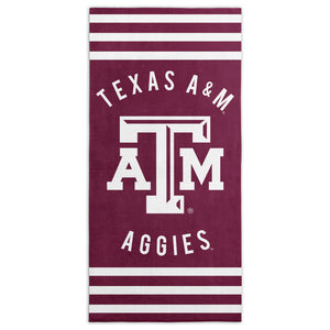 NCAA Texas A&M Aggies Stripes Beach Towel 30Ã—60 Inches