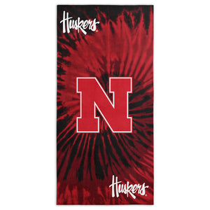 Northwest NCAA Nebraska Cornhuskers Beach Towel 30 x 60 Psychedelic