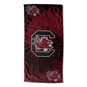 NCAA South Carolina Fighting Gamecocks Psychedelic Beach Towel 30x60 Inches