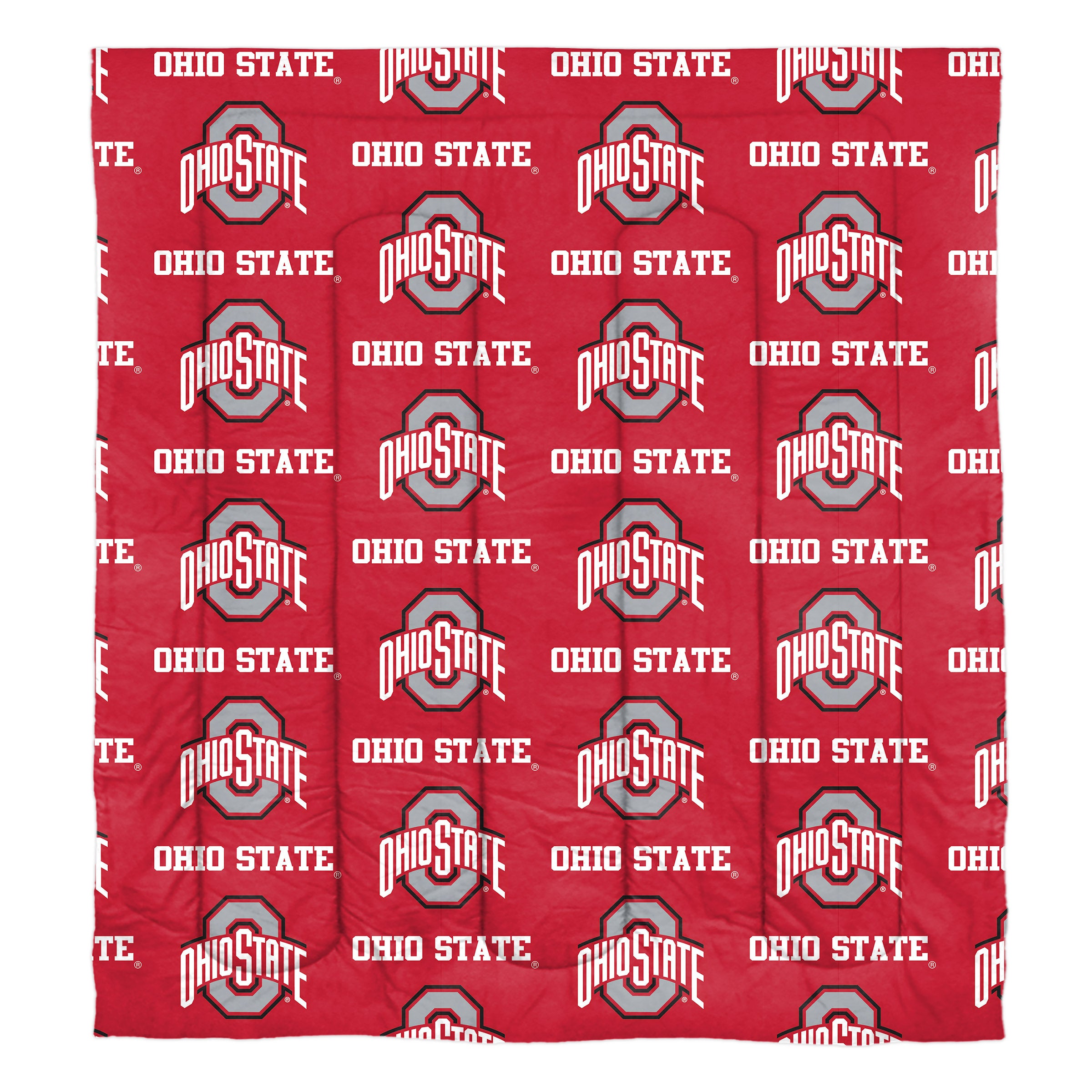 NCAA Rotary Ohio State Buckeyes 7 PC Full Bed In Bag Set