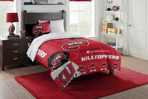 NCAA Western Kentucky Hilltoppers Hexagon Twin Comforter Set