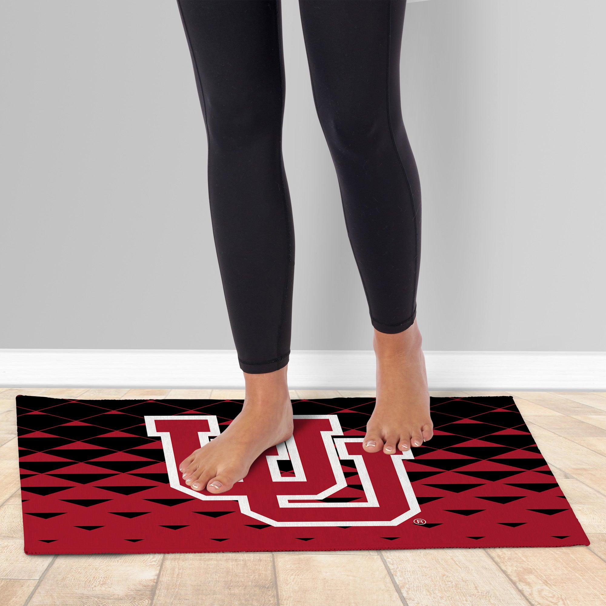 Utah Utes NCAA Dropzone Washable Rug 20X32 Inches