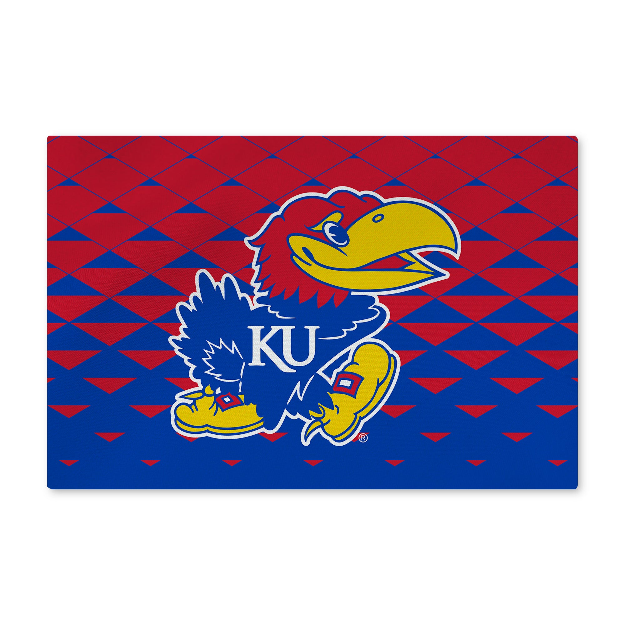 Kansas Jayhawks NCAA Dropzone Washable Rug 20X32 Inches