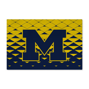 Michigan Wolverines NCAA Dropzone Washable Rug 20X32 Inches