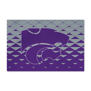 Kansas State Wildcats NCAA Dropzone Washable Rug 20X32 Inches