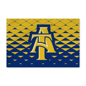 North Carolina A&T Aggies NCAA Dropzone Washable Rug 20X32 Inches