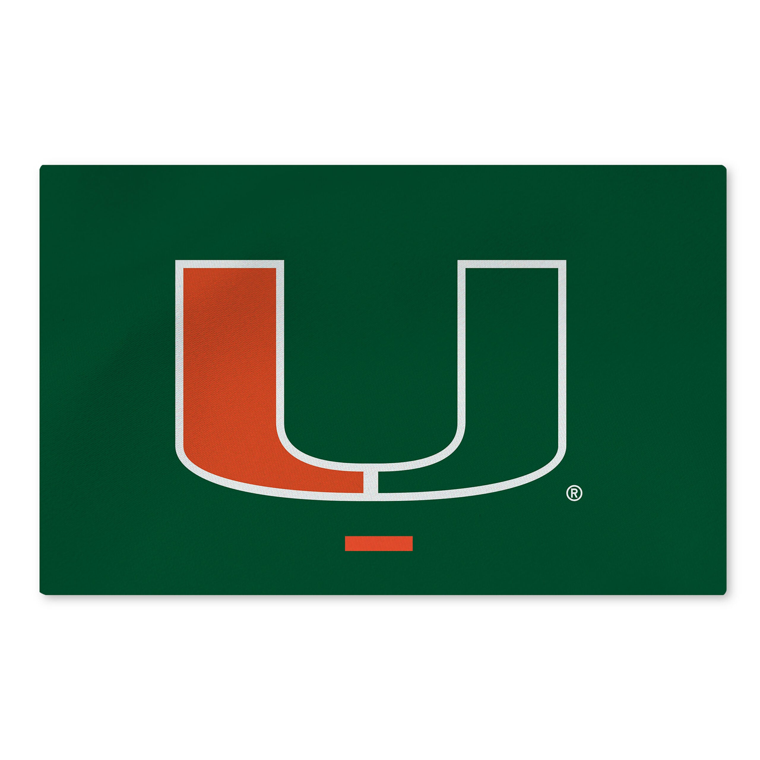 University of Miami Hurricanes NCAA Logo Washable Rug 20x32 inches