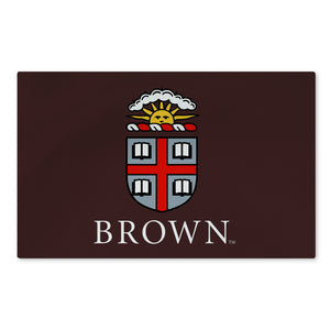 NCAA Brown Bears Logo Washable Rug 20x32 inches