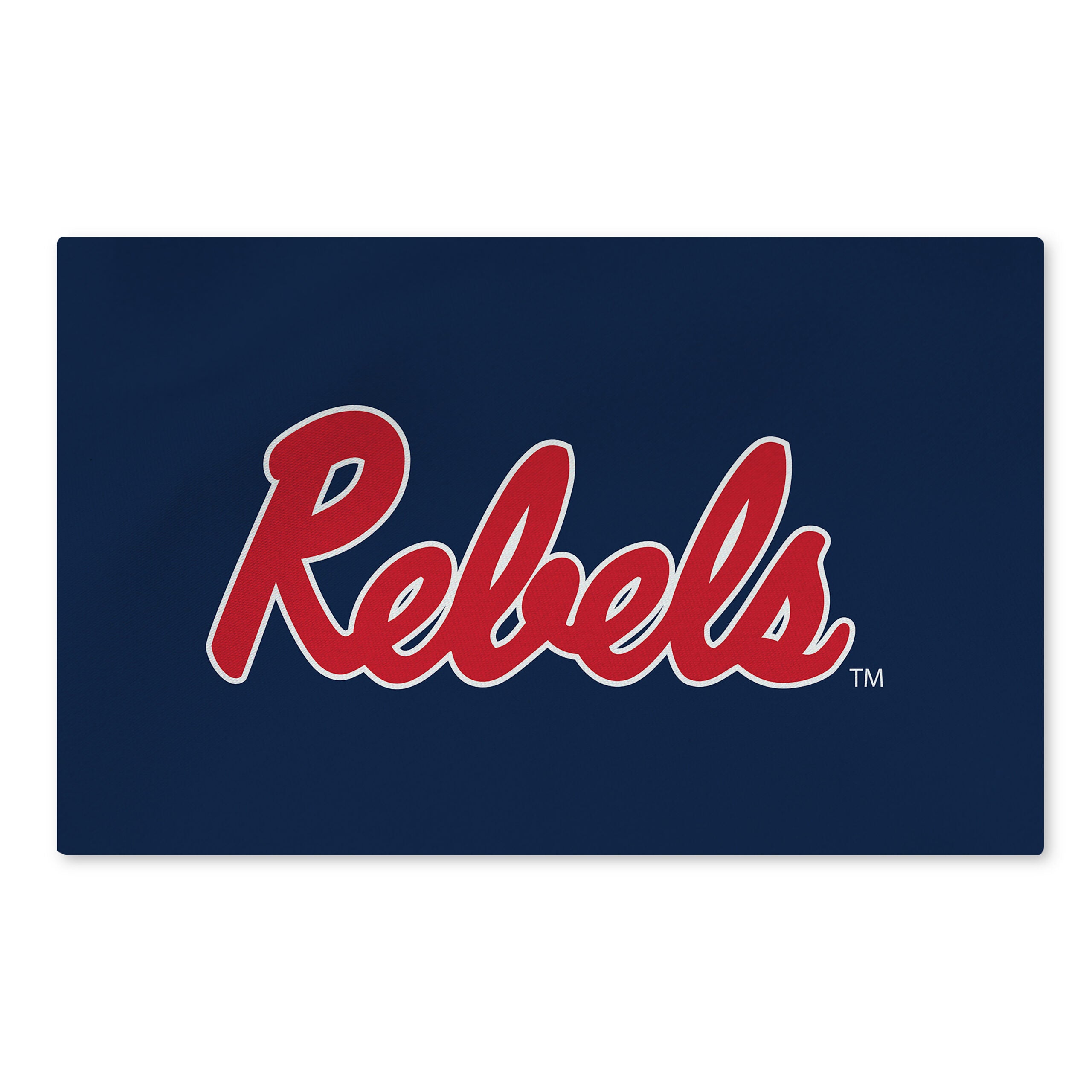 Ole Miss Rebels NCAA Logo Washable Rug 36x62 inches