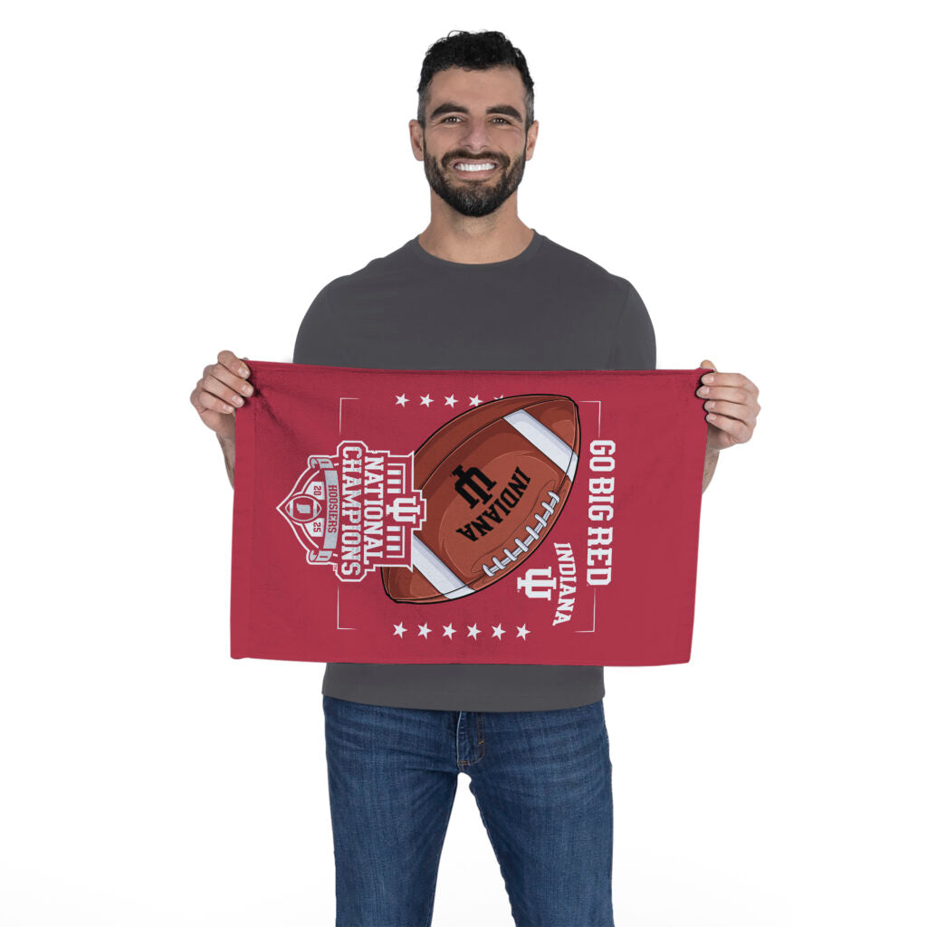 2025 NCAA Football Championship Indiana Hoosiers Unify Fan Towel 16×25 inches