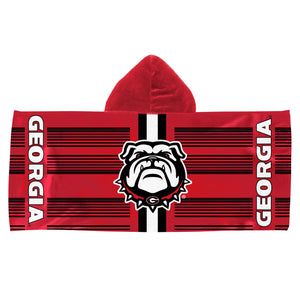 Georgia Bulldogs NCAA Blockade Youth Hooded Towel 22x51 inches