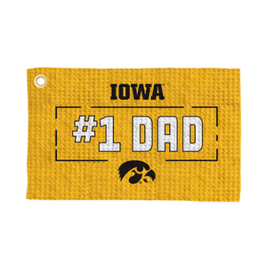 Iowa Hawkeyes #1 Dad Waffle Golf Towel