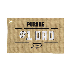 Purdue #1 Dad Waffle Golf Towel