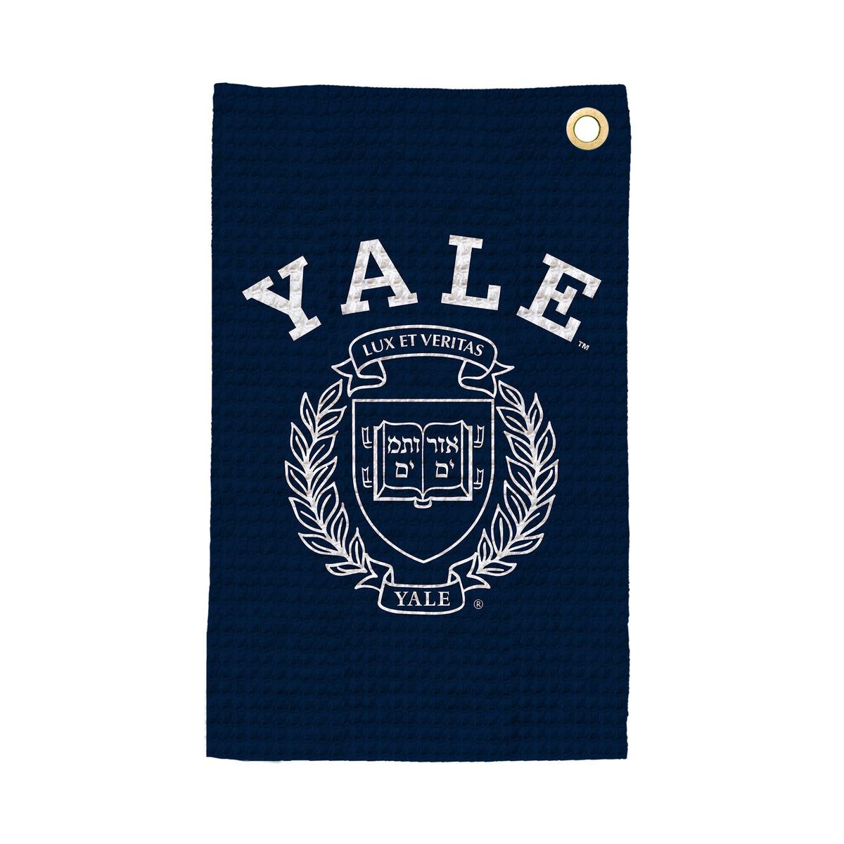 NCAA Yale Bulldogs Lock Up Waffle Printed Fan Towel 16x25 inches