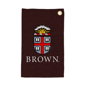 NCAA Brown Bears Logo Waffle Printed Fan Towel 16x25 inches