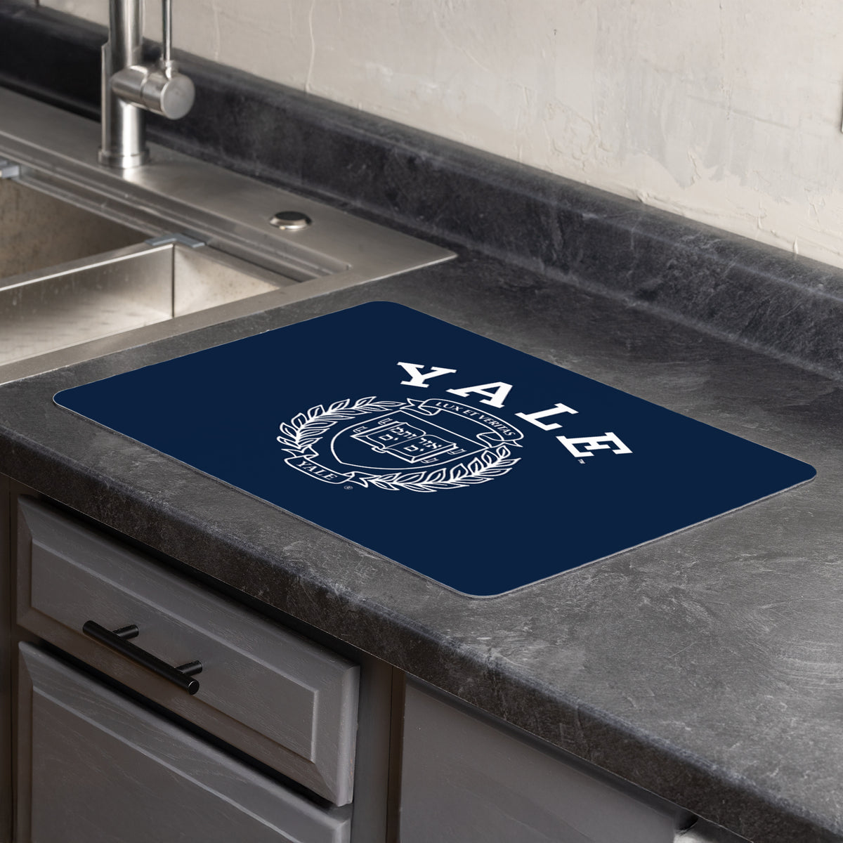 NCAA Yale Bulldogs Lock Up Dish Drying Pad 15x20 inches