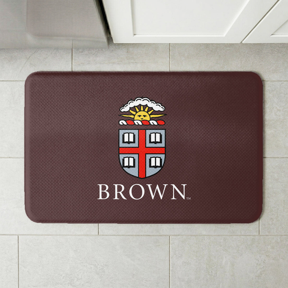 NCAA Brown Bears Logo Embossed Floor Mat 18x30 inches