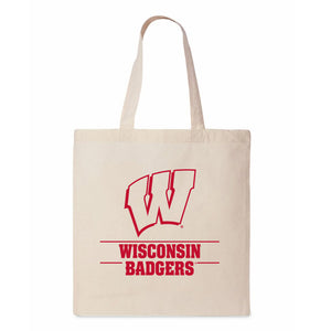 NCAA Wisconsin Badgers Sustain Canvas Tote