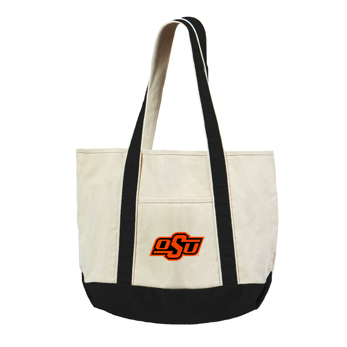 NCAA Oklahoma State Cowboys Canvas Tote with Black Straps