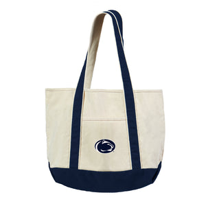 Penn State Nittany Lions NCAA Canvas Tote with Colored Strap