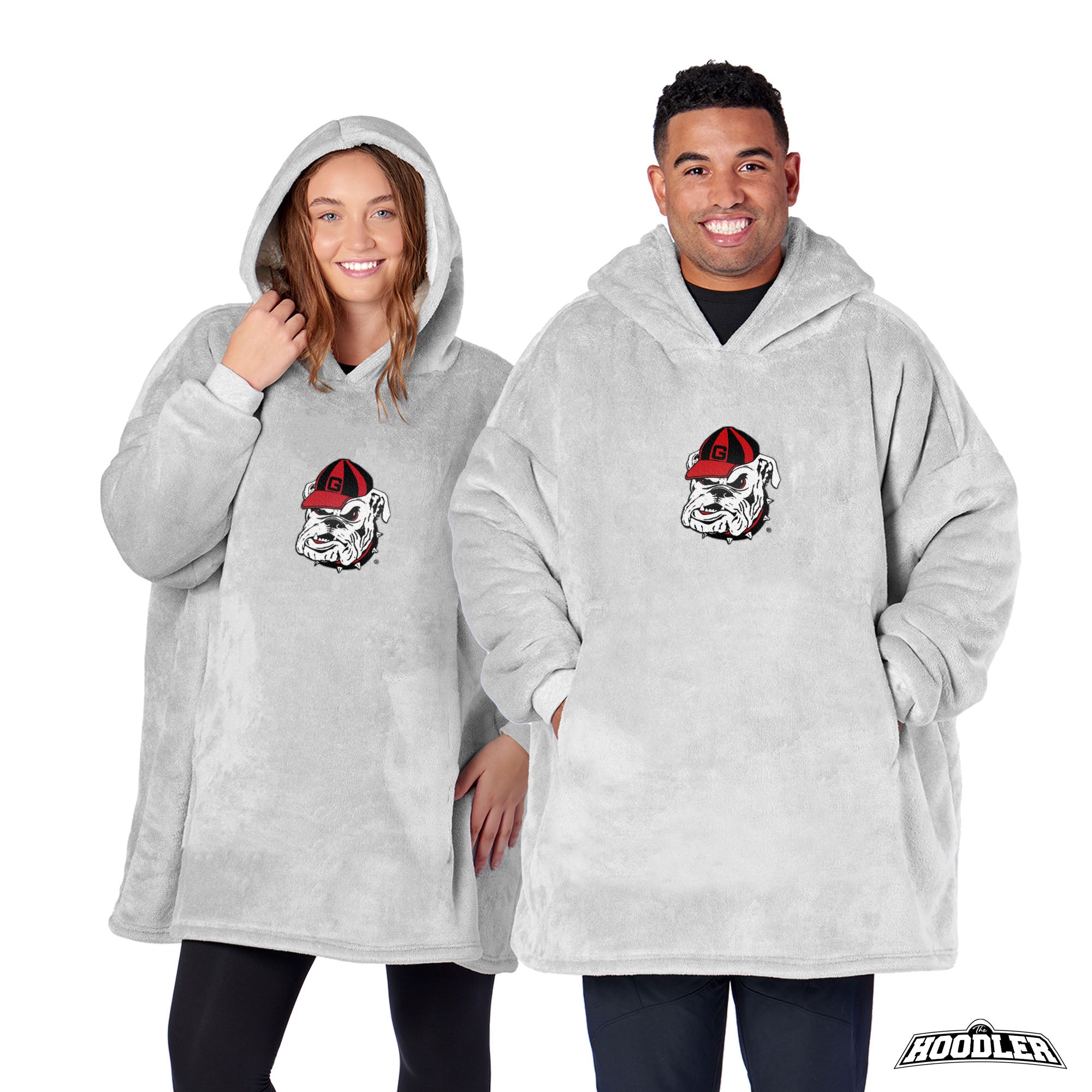 Georgia Bulldogs NCAA Heather Grey Hoodler Pullover
