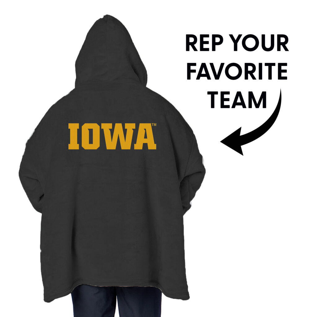Iowa Hawkeyes Silk Touch Hoodler Black