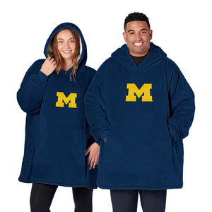Michigan Wolverines Silk Touch Hoodler Navy