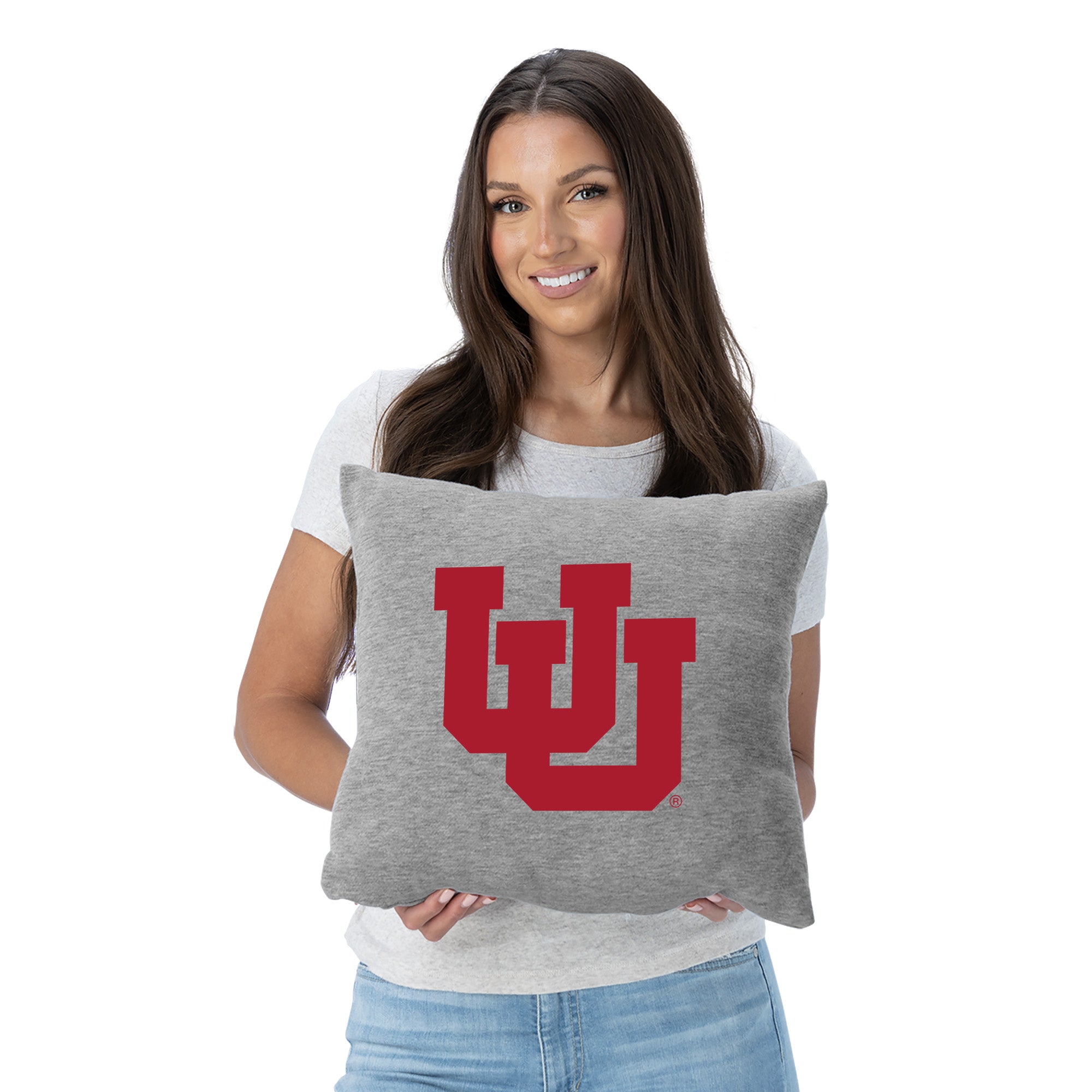 Utah Utes NCAA Logo Sweatshirt Pillow 16 Inches