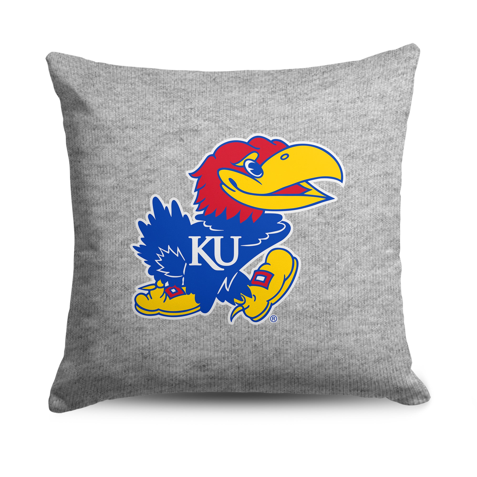 Kansas Jayhawks NCAA Logo Sweatshirt Pillow 16 Inches