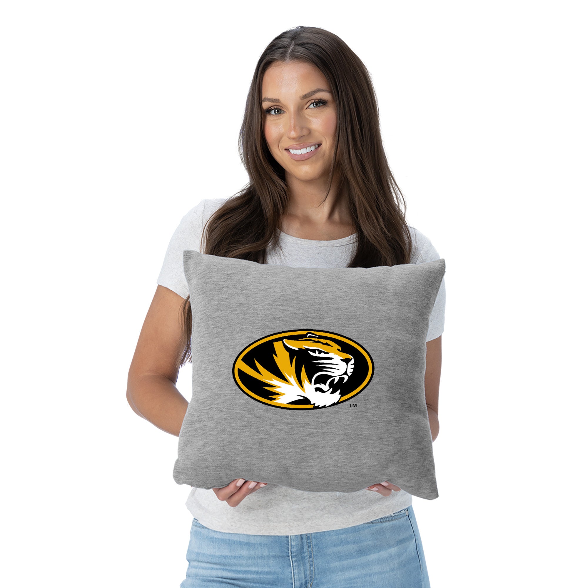 Missouri Tigers NCAA Logo Sweatshirt Pillow 16 Inches