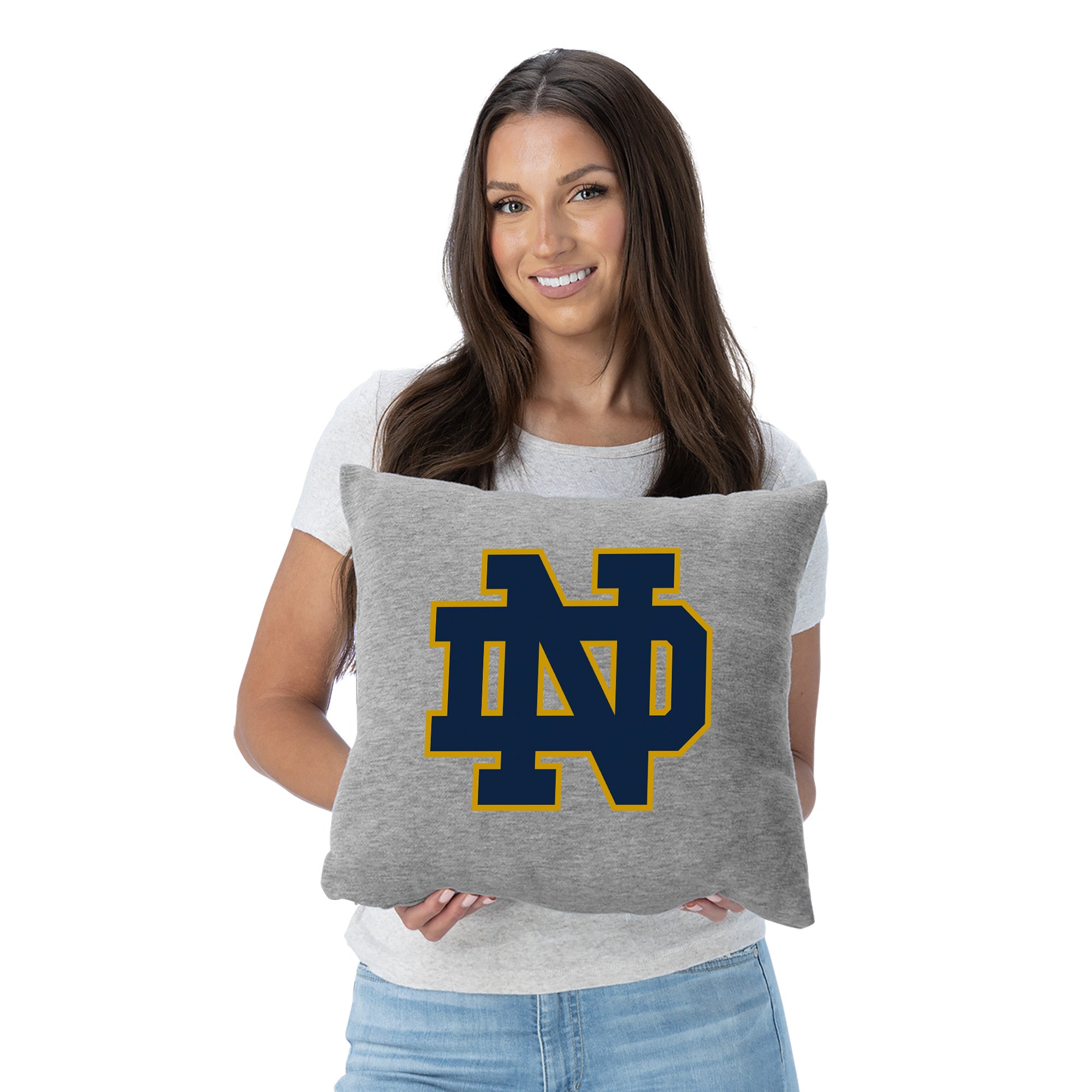 Notre Dame Fighting Irish NCAA Logo Sweatshirt Pillow 16 Inches