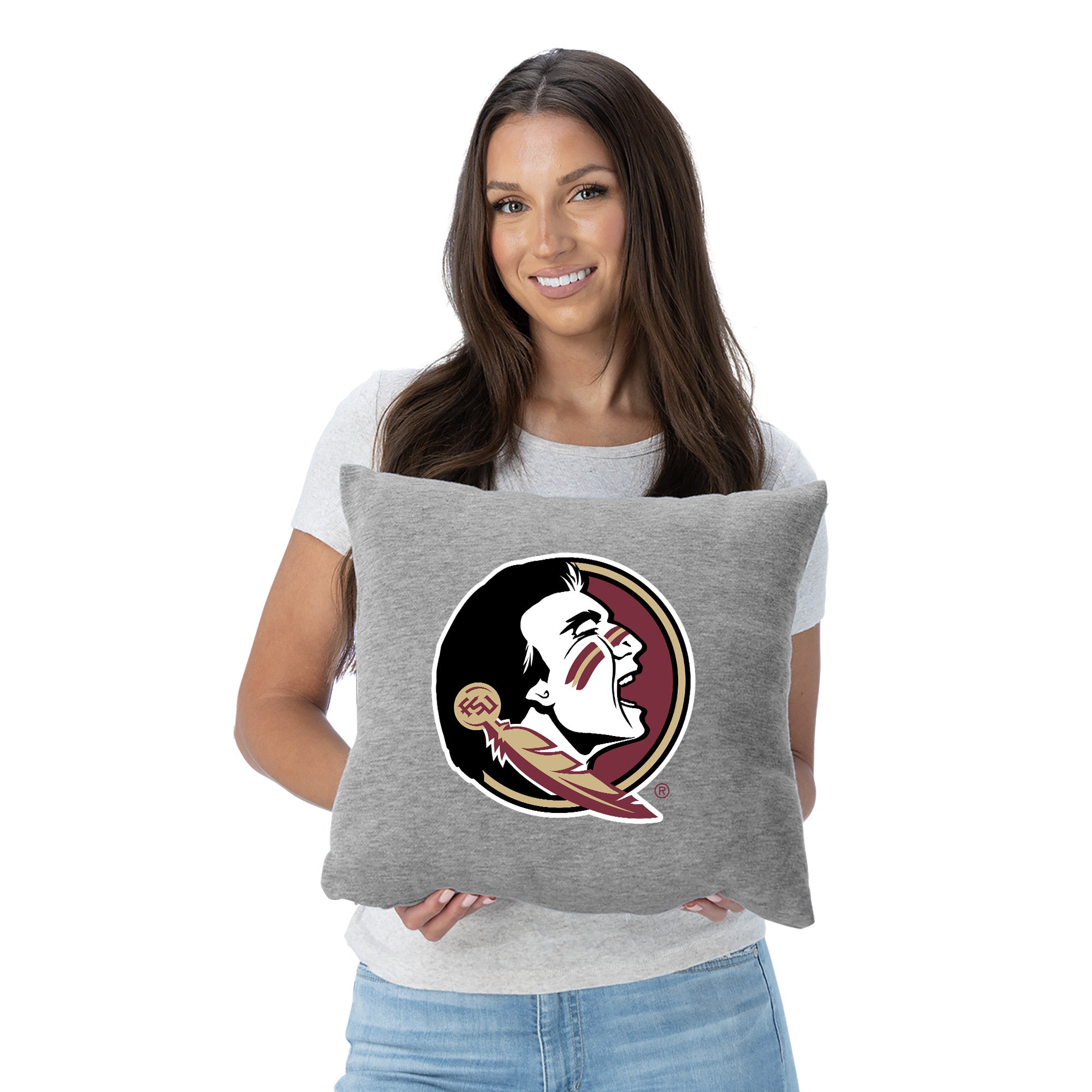 Florida State Seminoles NCAA Logo Sweatshirt Pillow 16 Inches