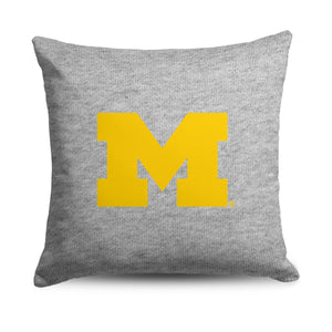 Michigan Wolverines NCAA Logo Sweatshirt Pillow 50x60 Inches