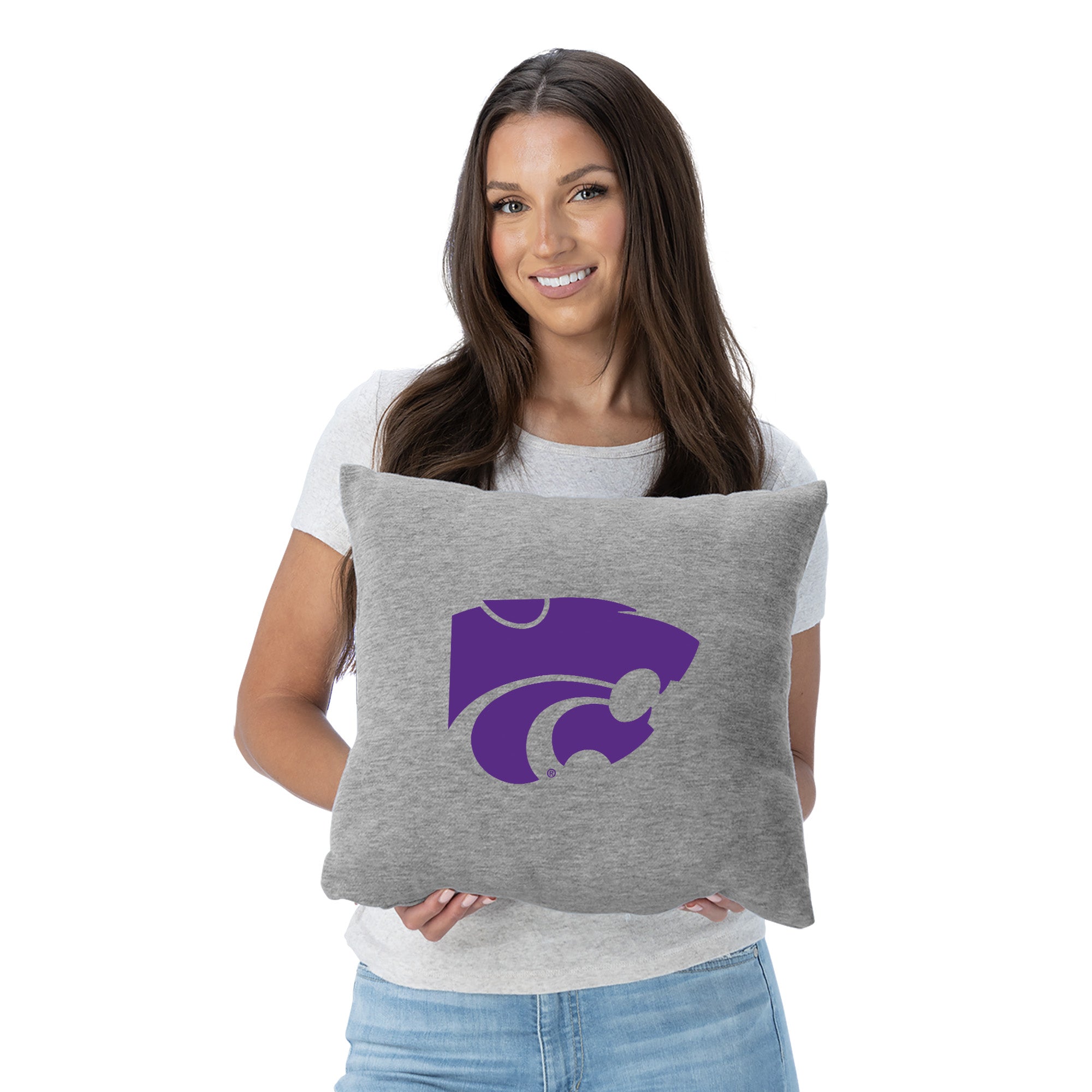 Kansas State Wildcats NCAA Logo Sweatshirt Pillow 16 Inches