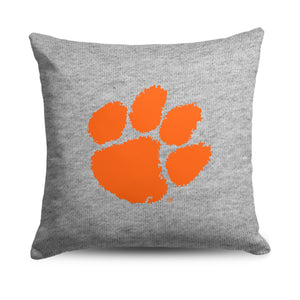 Clemson Tigers NCAA Logo Sweatshirt Pillow 16 Inches