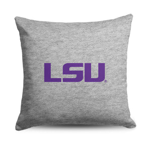 LSU Tigers NCAA Logo Sweatshirt Pillow 16 Inches