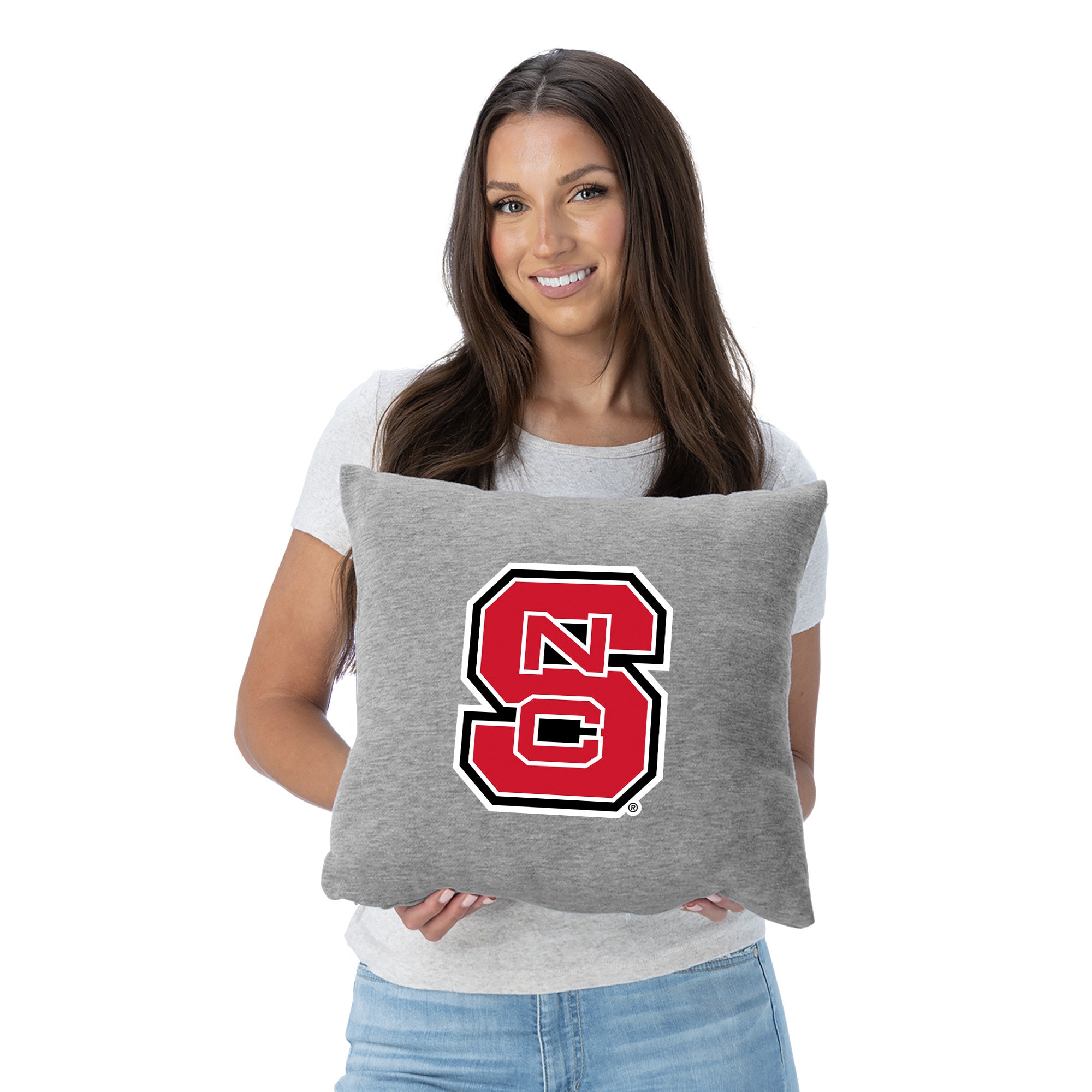 NC State Wolfpack NCAA Logo Sweatshirt Pillow 16 Inches