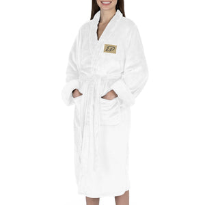 Purdue Boilermakers NCAA White Out Silk Touch Robe Small/Medium
