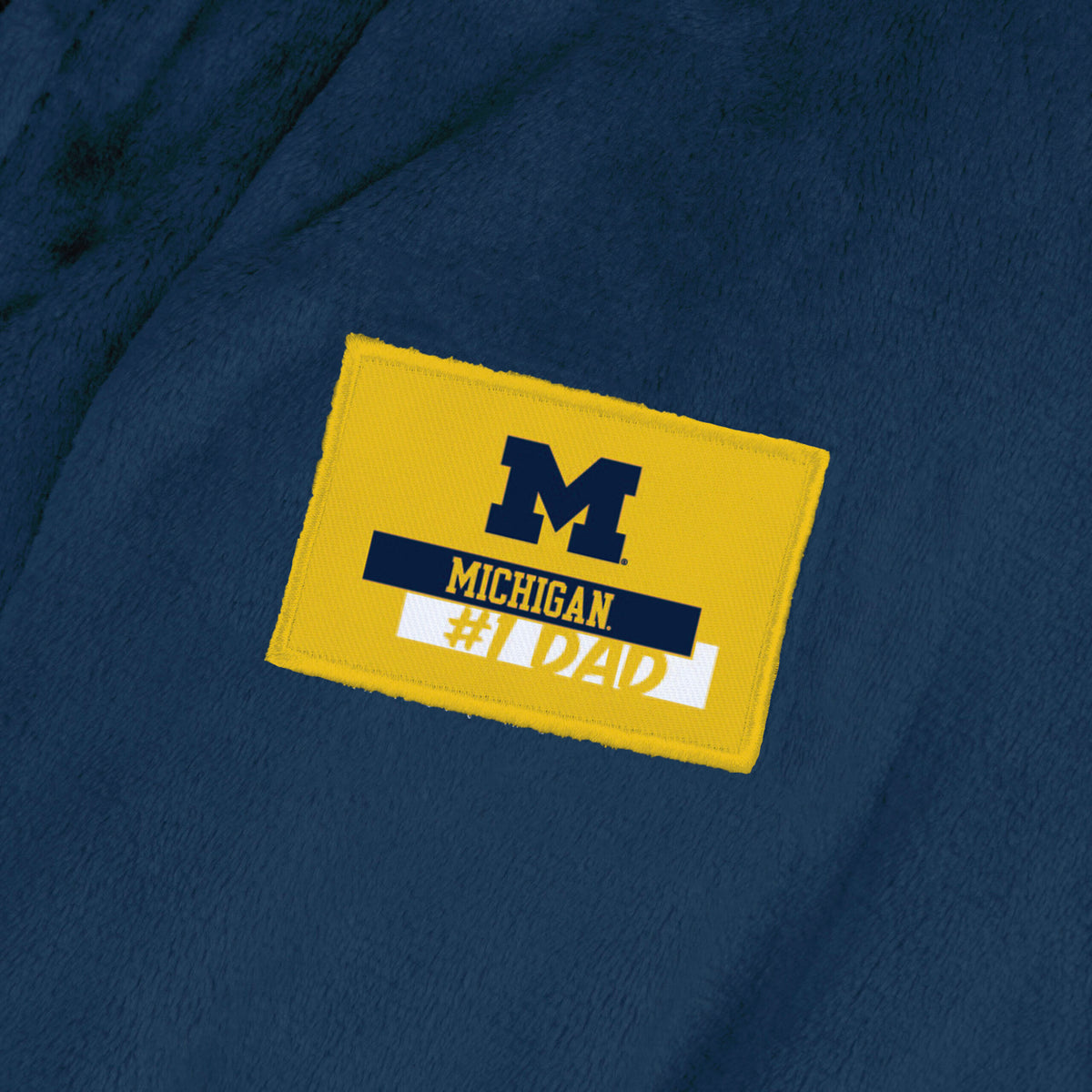Michigan Wolverines Robe Michigan Wolverines #1 Dad Silk Touch Robe S/M Navy