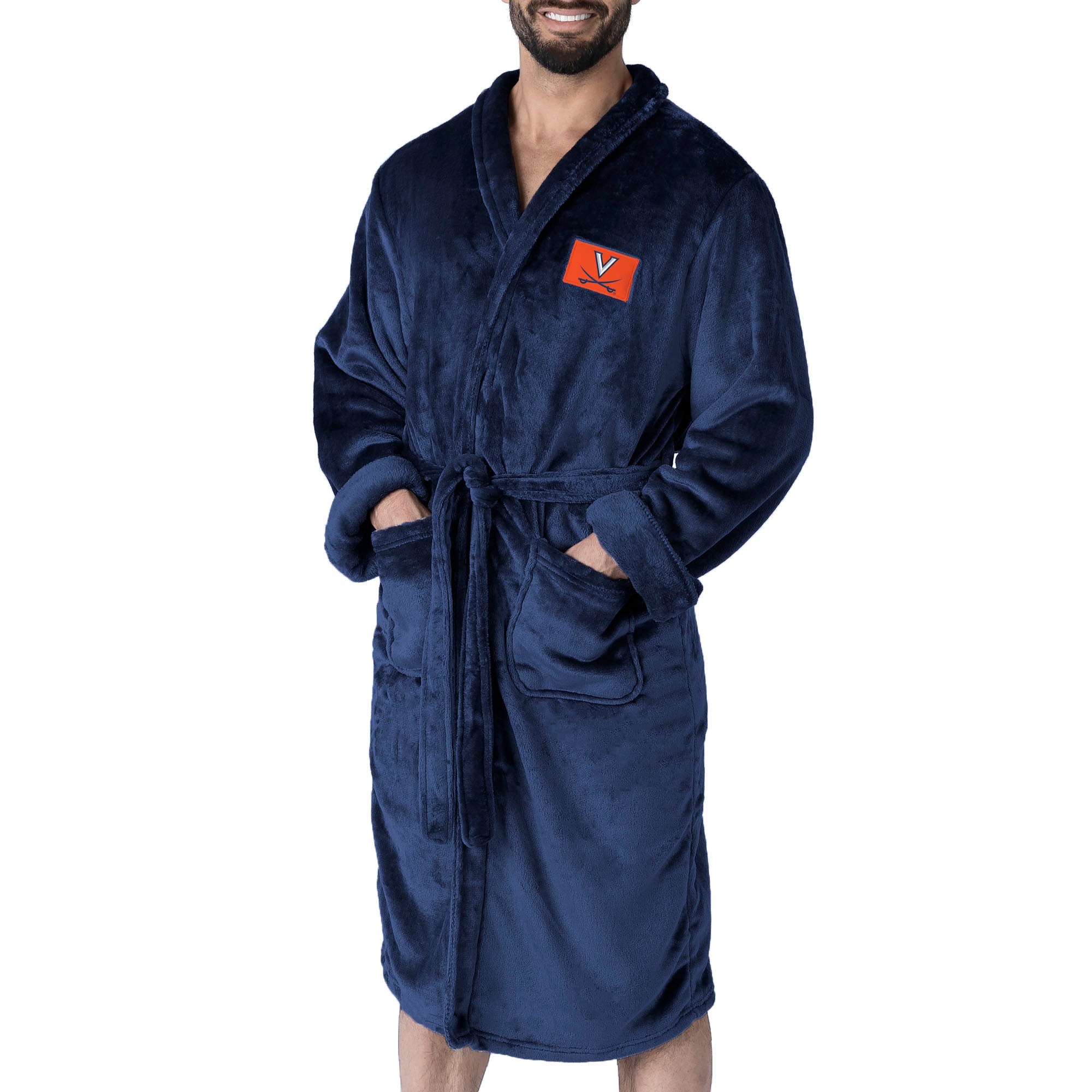 Virginia Cavaliers NCAA Navy Snipe L/XL Robe 26x47 Inches